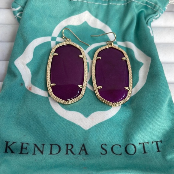 Pair of Kendra Scott Purple Earrings - Picture 5 of 5